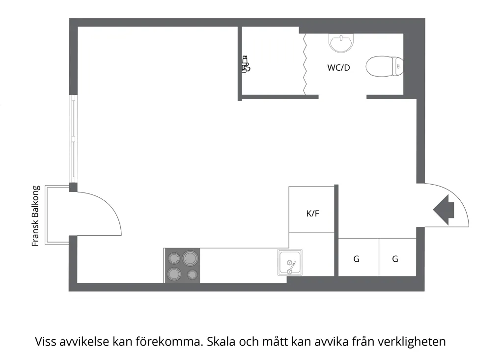 Plan - Apartment with Balcony in Fanna, Uppsala