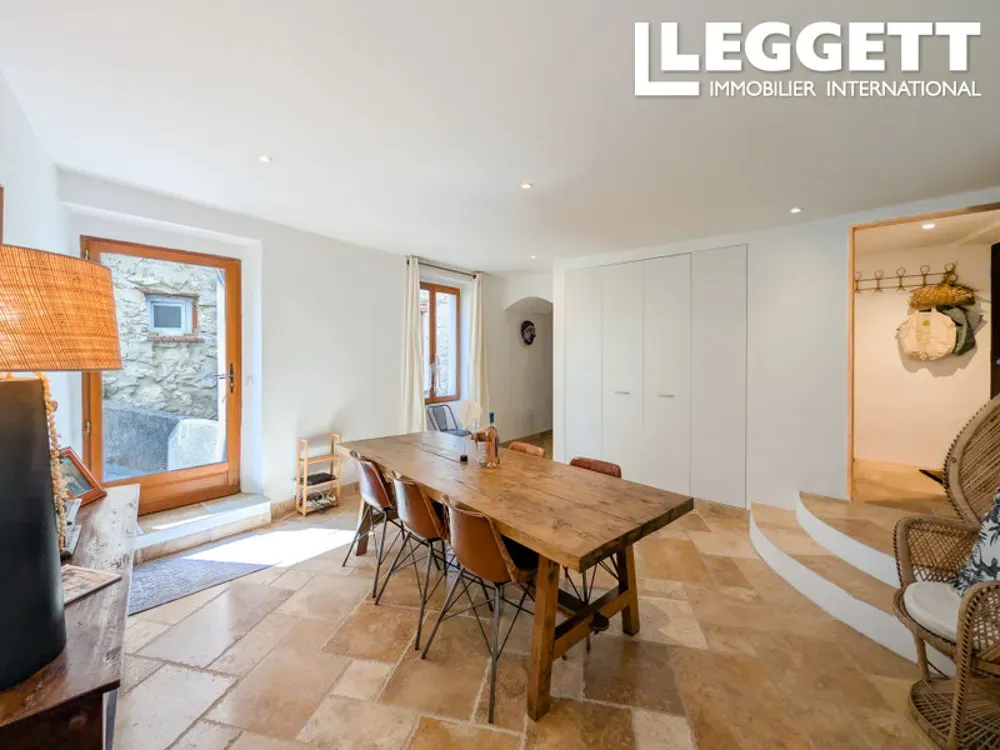 Dining Room - Authentic Village House with Mountain Views in Peillon