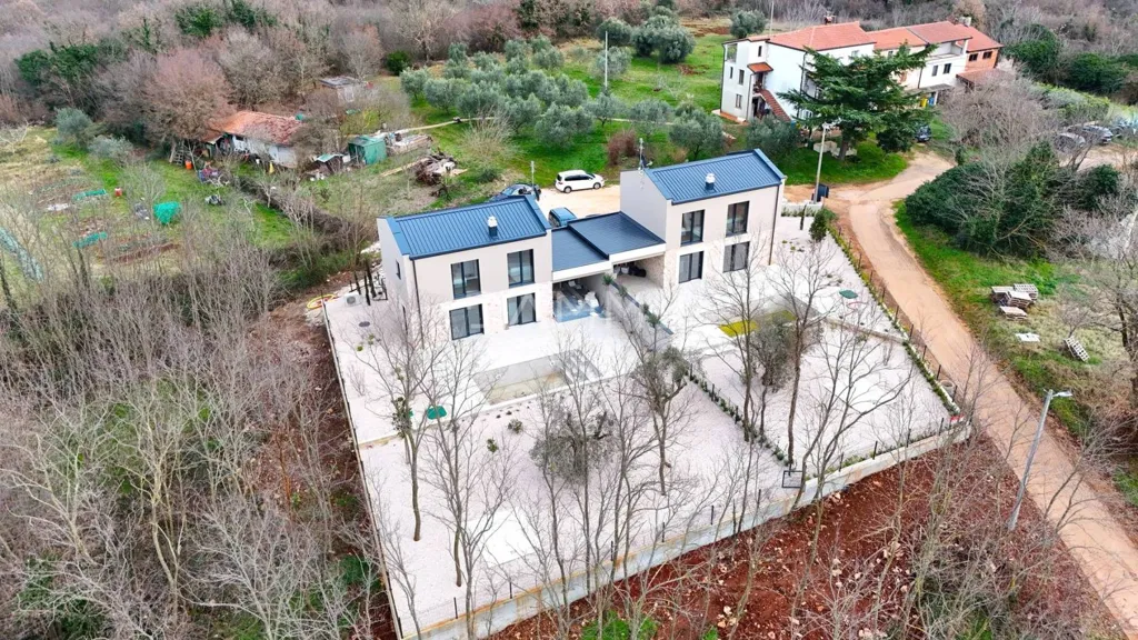 Vue aérienne - Contemporary Villa with Pool in Brtonigla