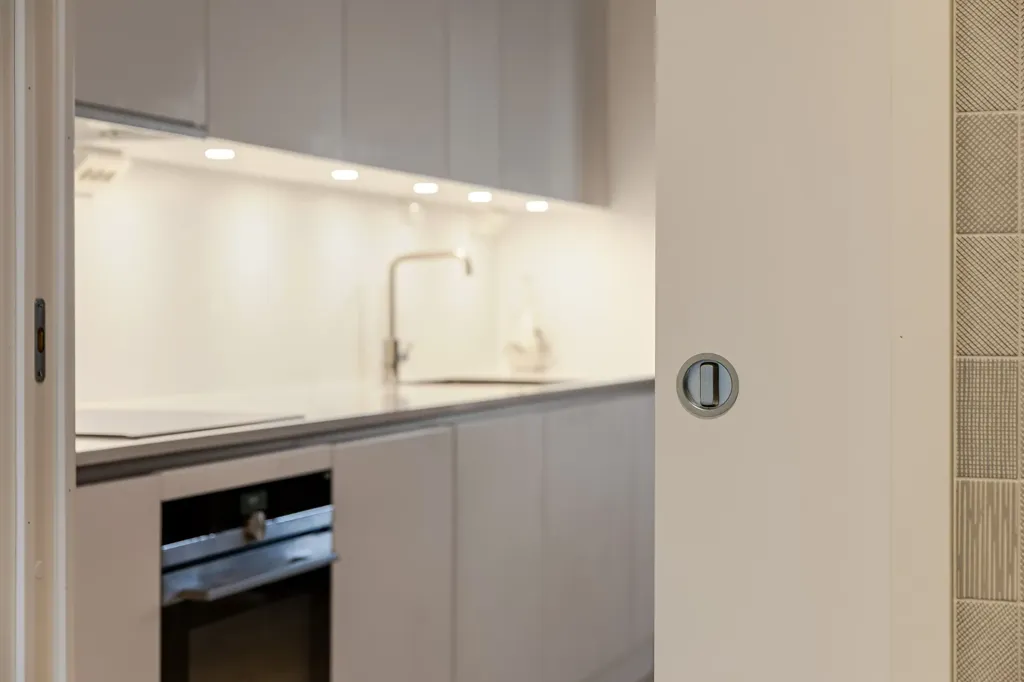 Köök - Modern Flat with Balcony in Vallastaden, Linköping