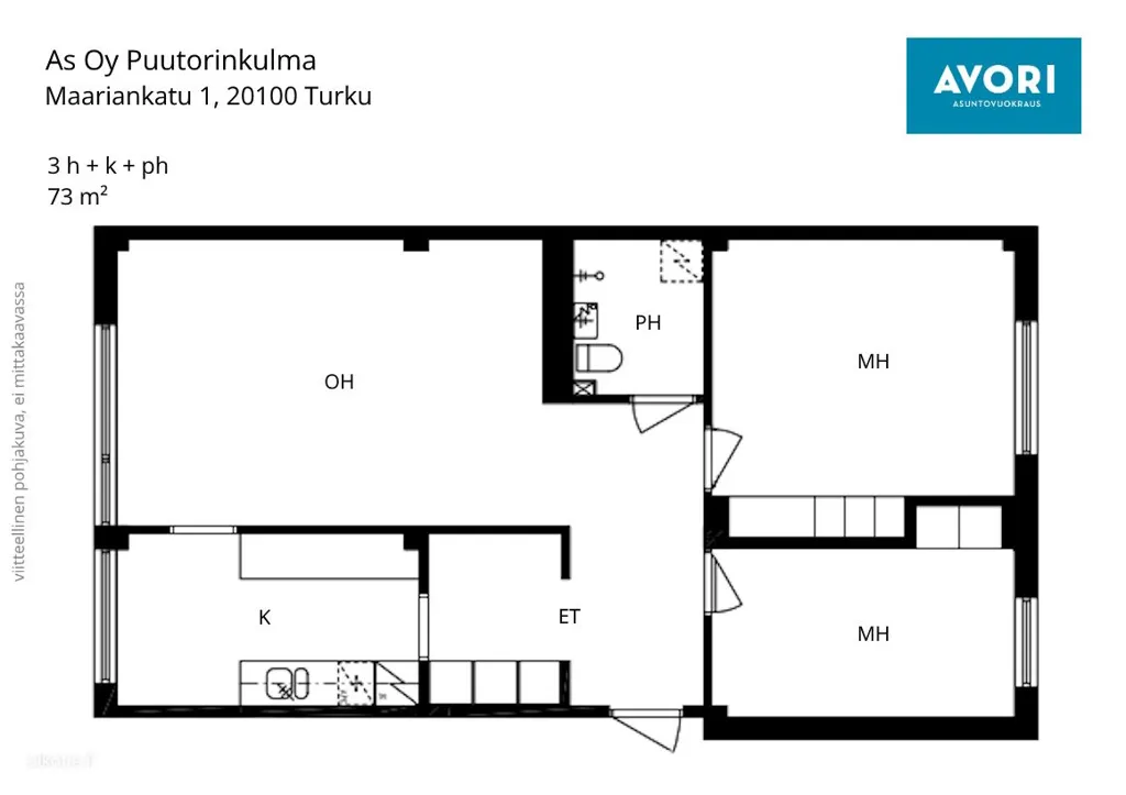 Plan - Central Apartment with Garden in Turku