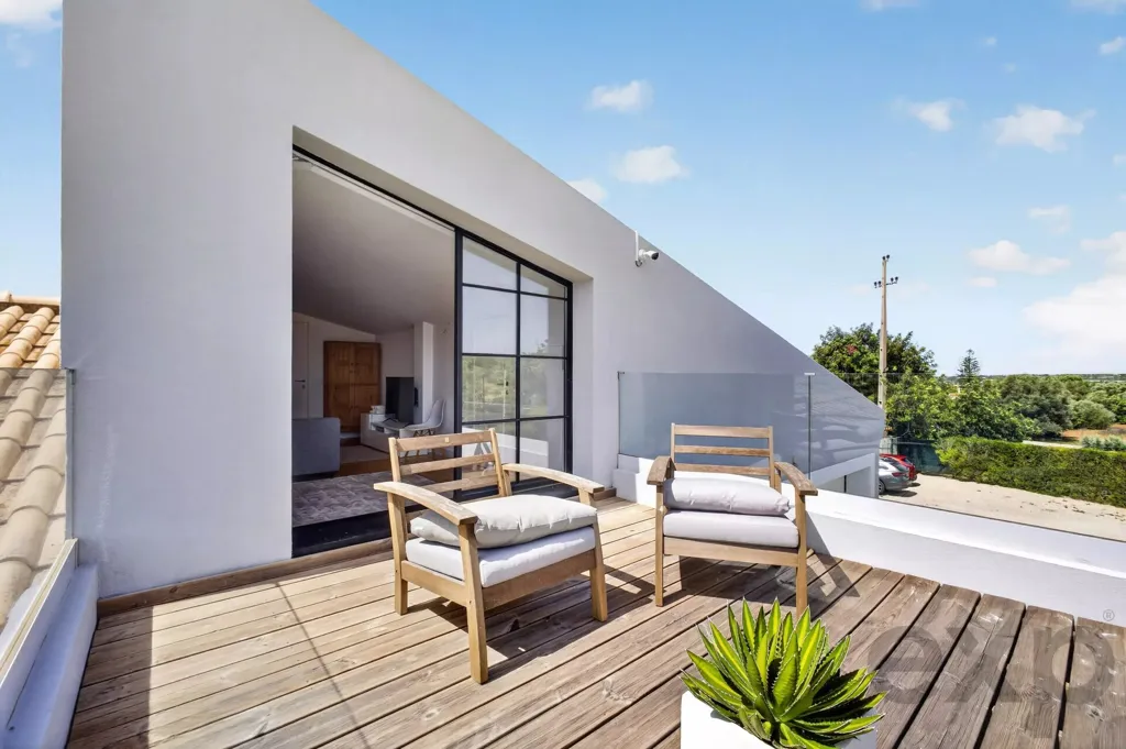Terrasse - Single-Story Villa with Private Pool in Vale da Rosa