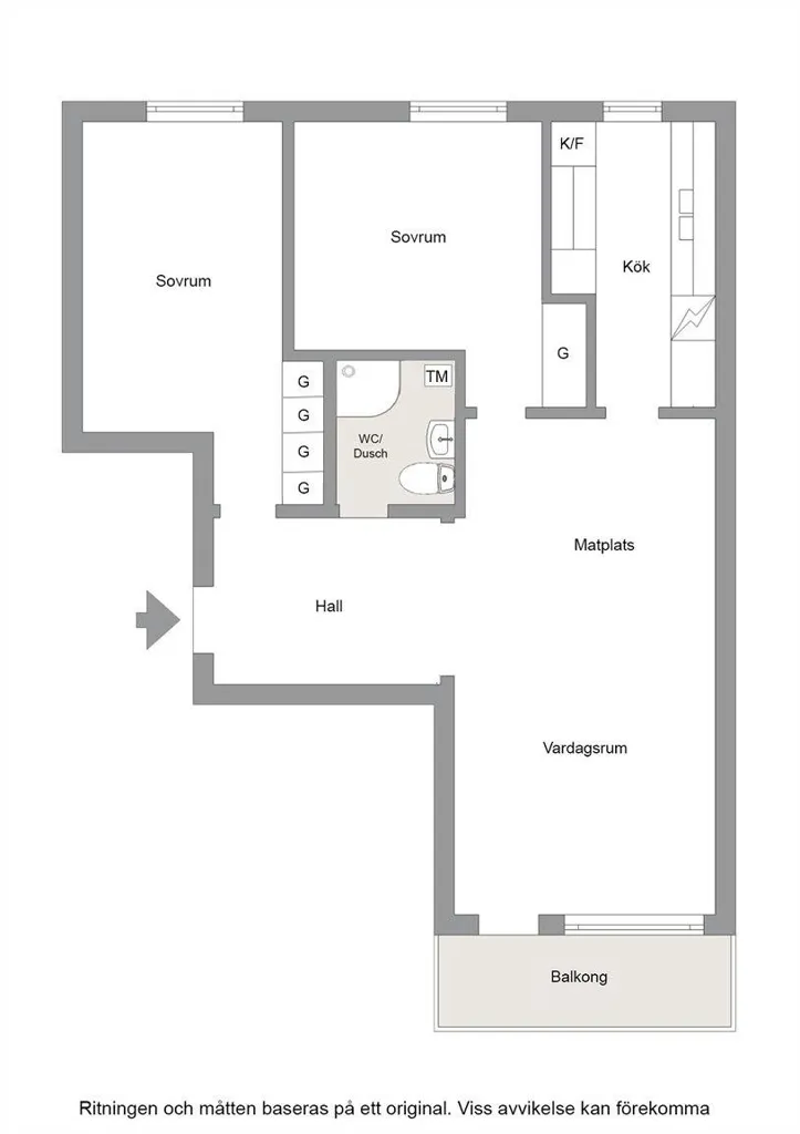 Appartement 3 pièces à Mariestads kommun