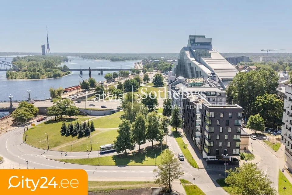 Õhuvaade - 2-Bedroom Apartment with National Library View in Riga