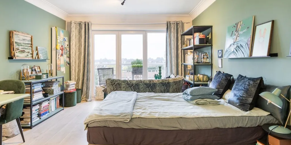Chambres - Studio avec Salle de Nuit à Knokke, Vue sur le Parc de l'IJzer