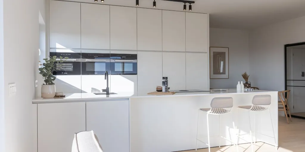 Cuisine - Penthouse Rénové avec Terrasse à Ostende