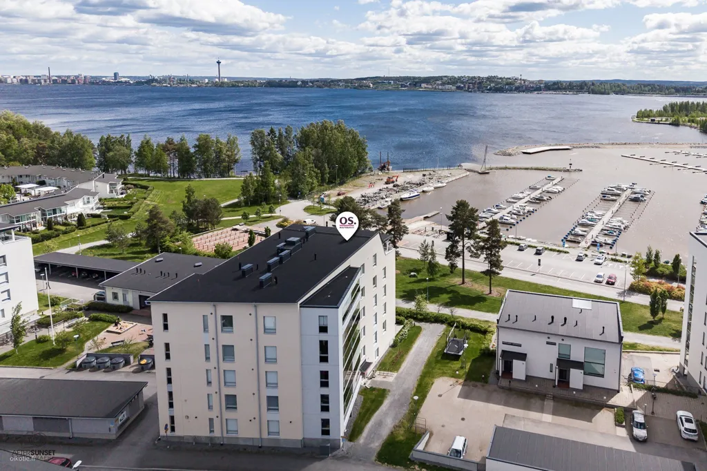 Vista aerea - Modern Apartment with Balcony in Halkoniemi