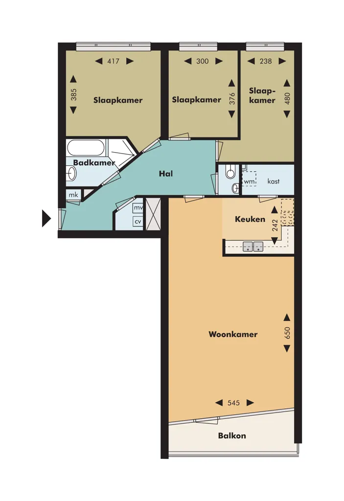 Plan - Luxury Apartment with Parking in Rotterdam