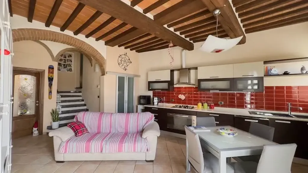 Köök - Rustic Terraced Apartments in Rosignano Marittimo