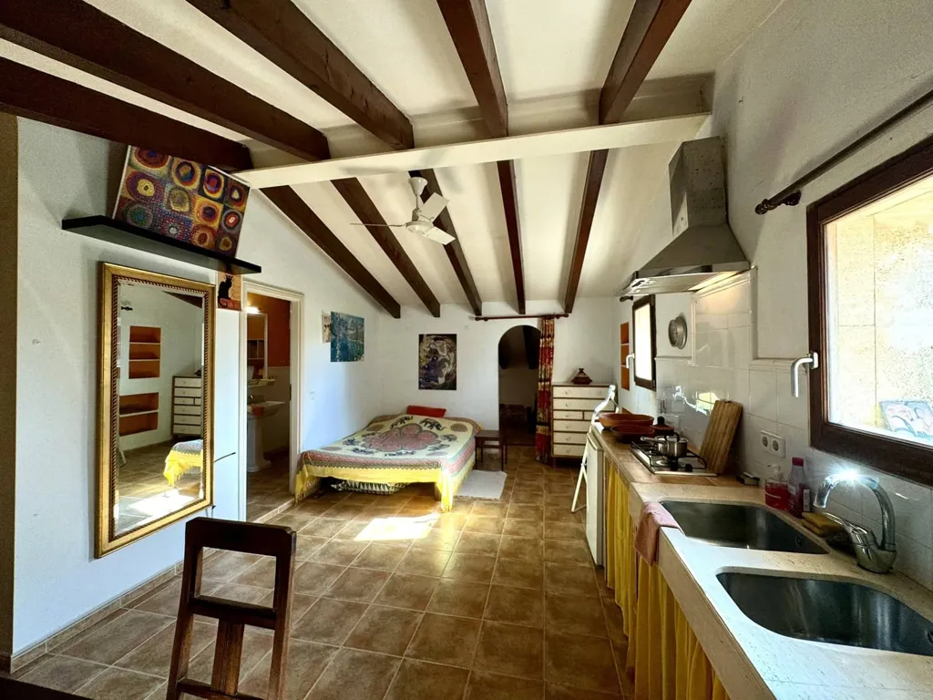 Cuisine - Solar-Powered Country House with Mountain Views in Porreres