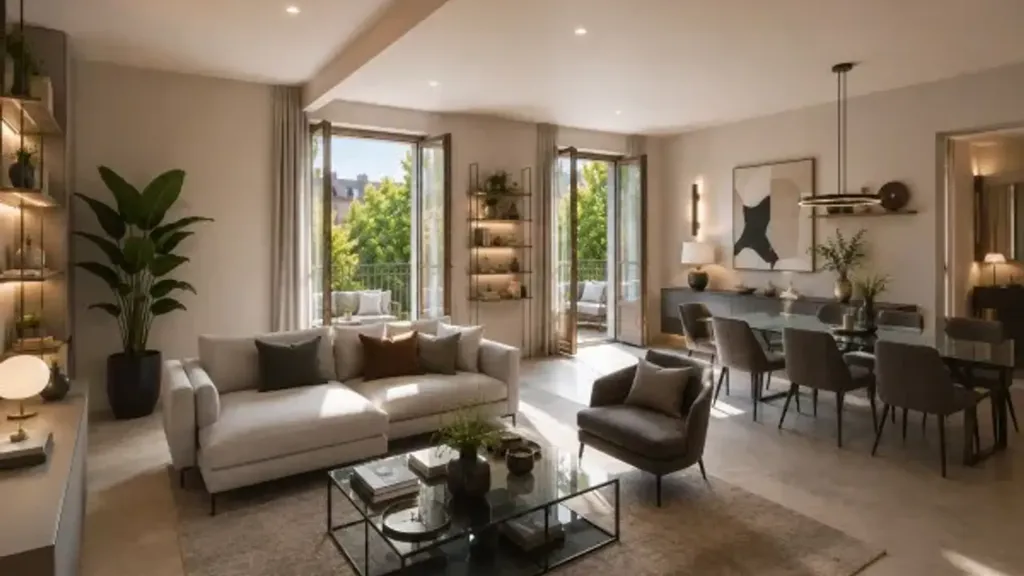 Séjour - Rustic-Style Apartment with Balcony in Bocconi, Milan