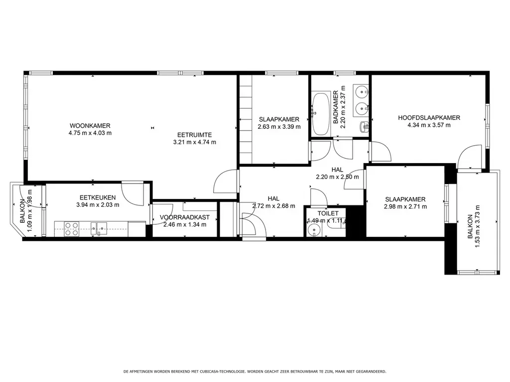 Planimetria - Apartment with Two Terraces in Genk-Centre