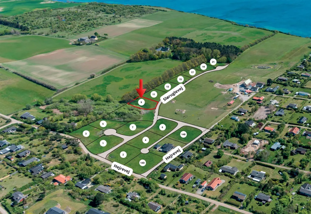 Vue aérienne - Vacation Plot with 5G Coverage in Kalundborg