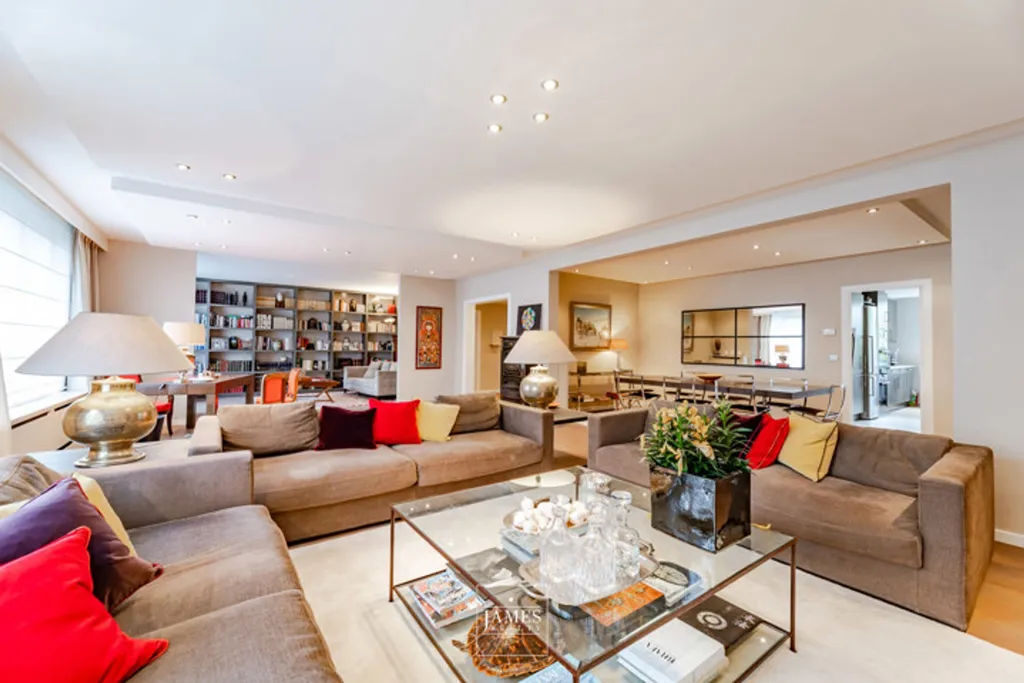 Séjour - Appartement avec Vue sur le Jardin du Roi à Ixelles