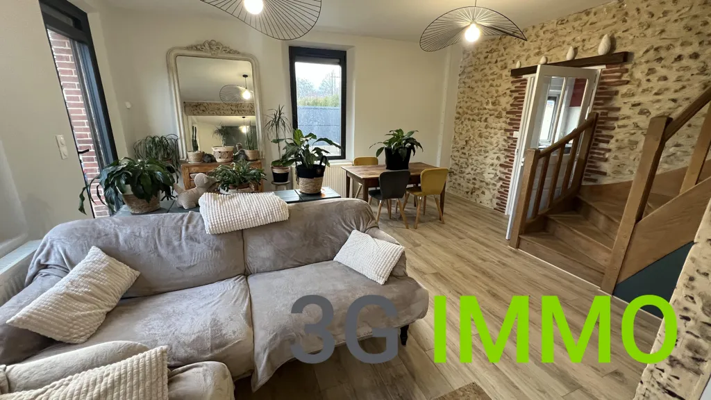 Séjour - Maison en Pierre Rénovée au Cœur d'un Village