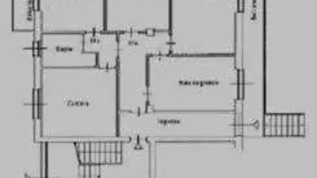 Plan - Quadrilocale with Private Garden in Carugo