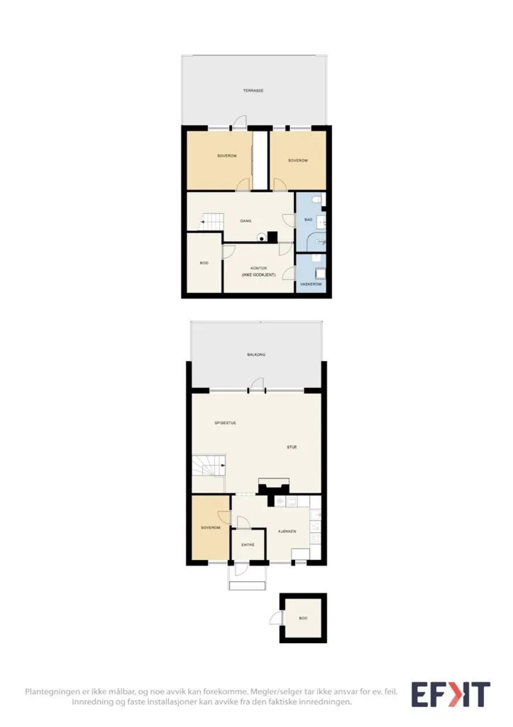Plan - Terraced House with Terrace in Ekromskogen