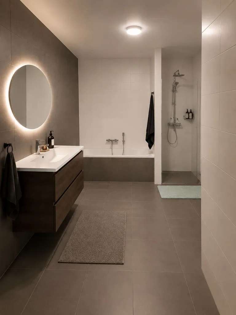 Salles de bain - 3-Bedroom Corner Apartment with Loggia in Breda