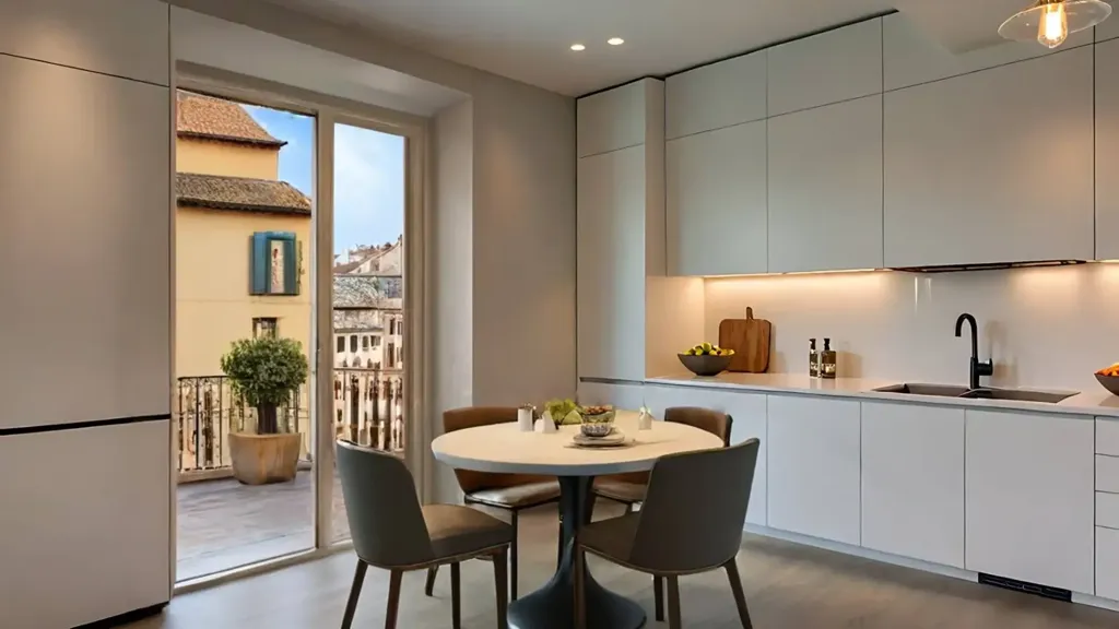 Cuisine - Rearranged Apartment with Sea View in Borghetto