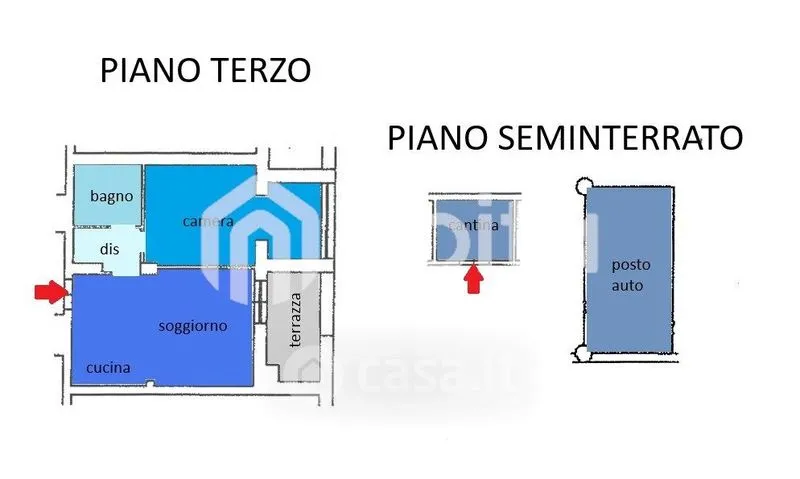 Plan - Apartment with Terrace in Montevarchi
