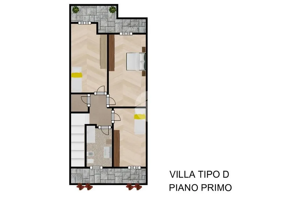 Plaan - Corner Semi-Detached Villa in Mesero