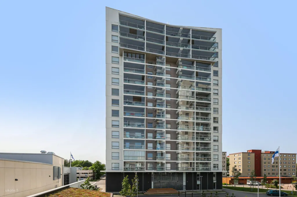 Exterior - Modern Apartment with Balcony in Espoo