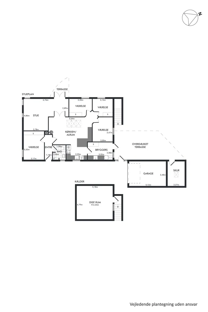 Plan - Maison 4 pièces à Odense N
