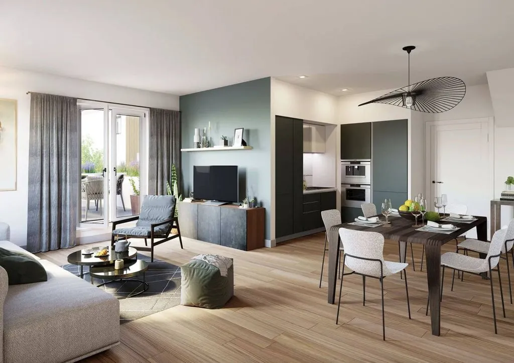Séjour - Appartement Luxueux avec Terrasse à Vanves