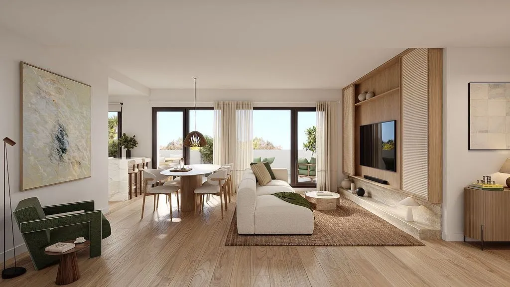 Séjour - New Flat with Pool in Alhaurín de la Torre