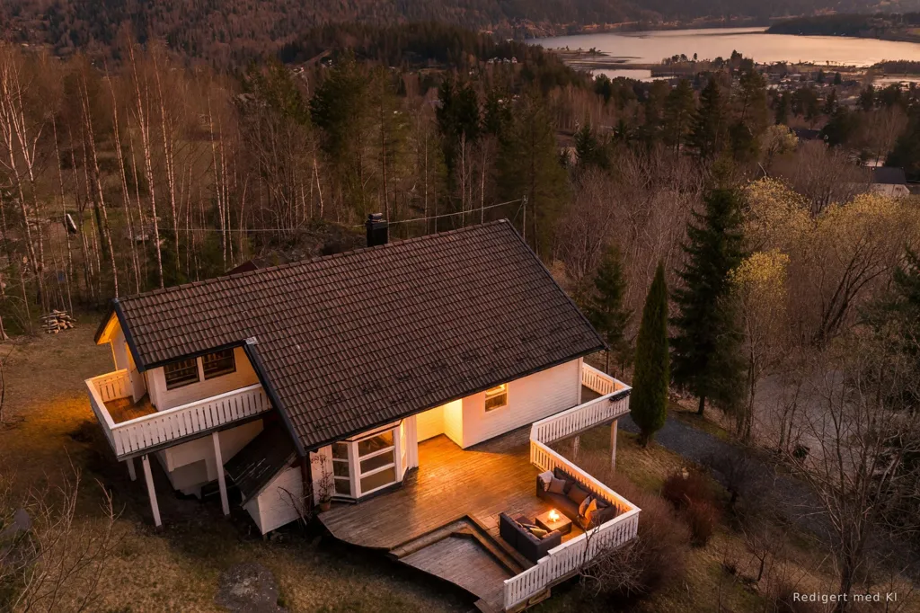 Vista aerea - Charming Detached House with Garden in Seljord