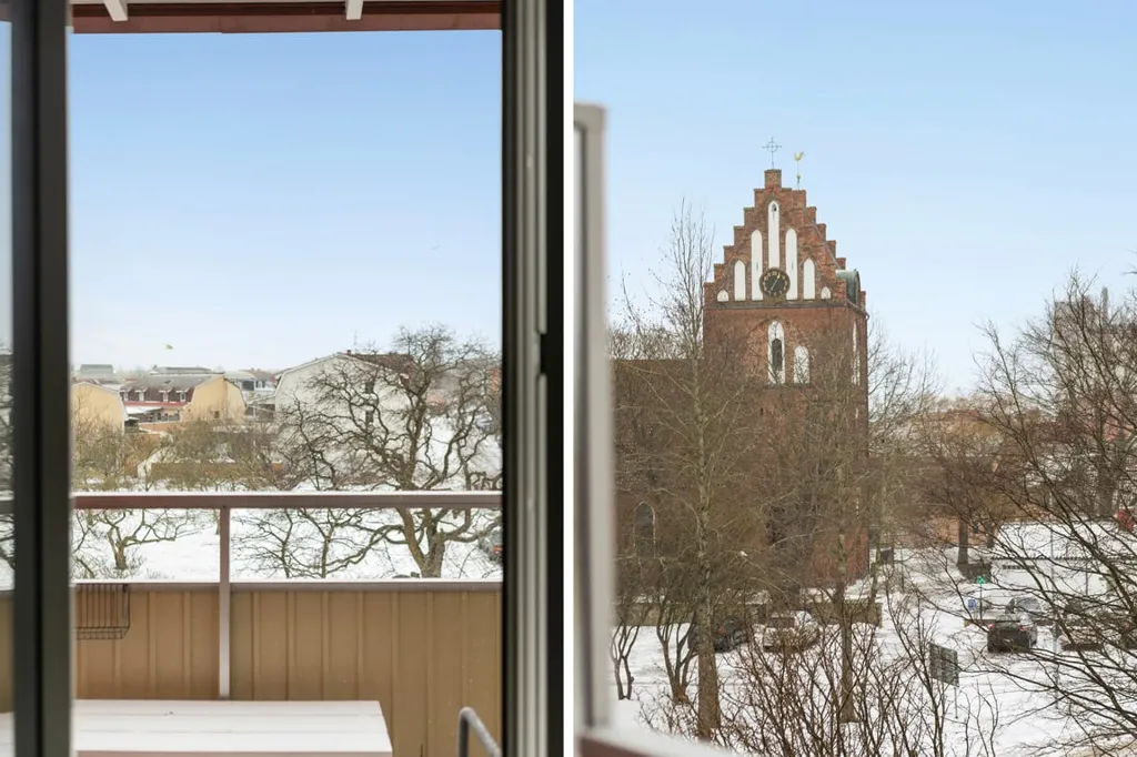 Balcony - 2-Bedroom Flat with South-Facing Balcony in Sölvesborg