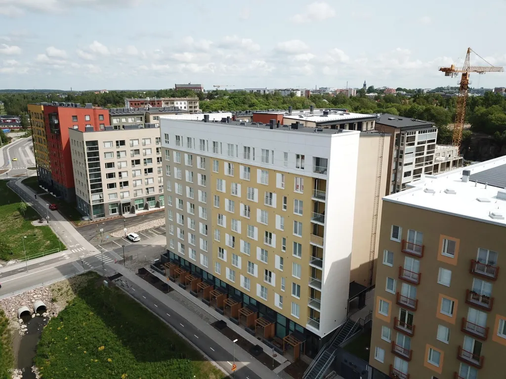 Õhuvaade - Modern Studio Flat with Skyline View in Turku