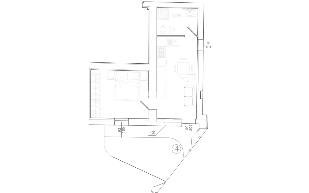 Plan - Newly Constructed Duplex with Garden in San Lazzaro