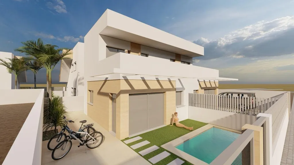 Extérieur - Semi-Detached Chalet with Pool in El Alamillo