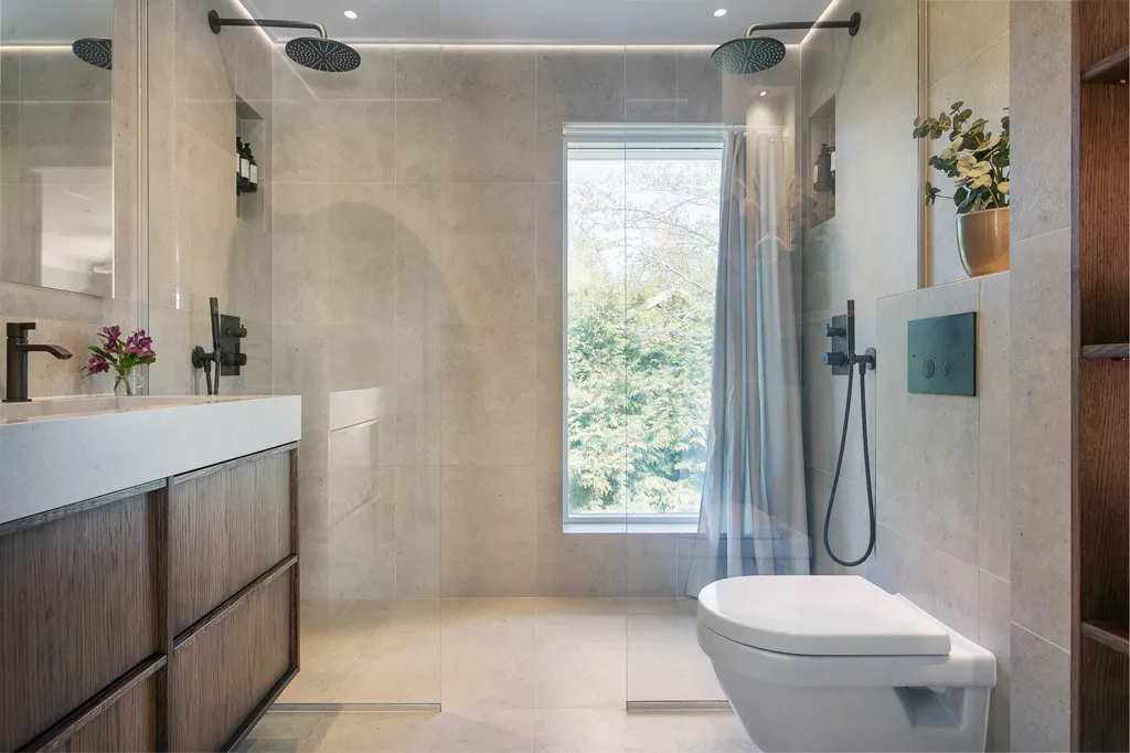 Salles de bain - Modern Villa with Pool in Northern Lännersta