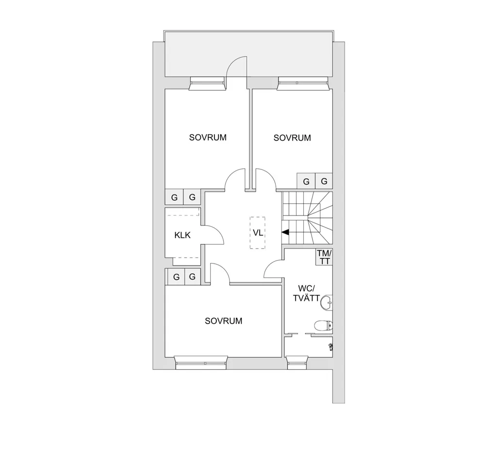 Planimetria - Well-Maintained Apartment with West Balcony in Skellefteå