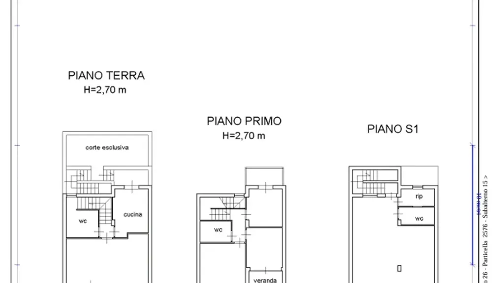Plan - Terraced Villa with Garden in Carini