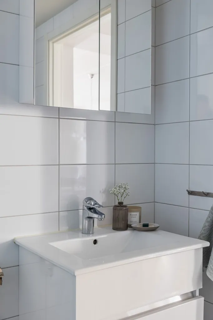 Bathrooms - Modern Flat with Balcony in Uppsala