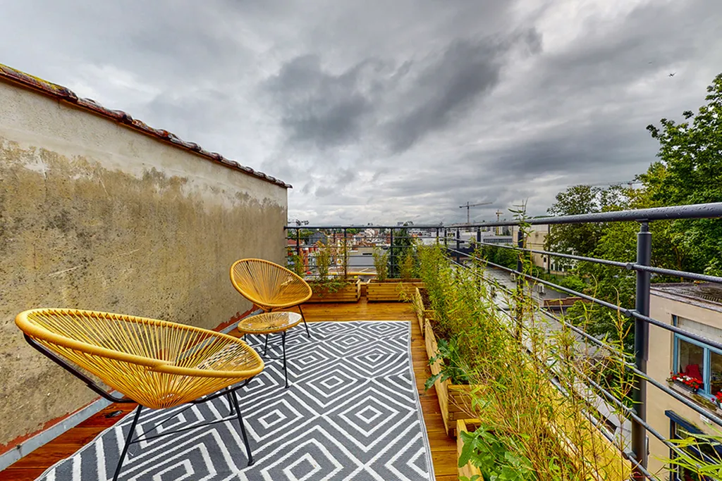 Terrasse - Appartement 6 chambres à Schaerbeek