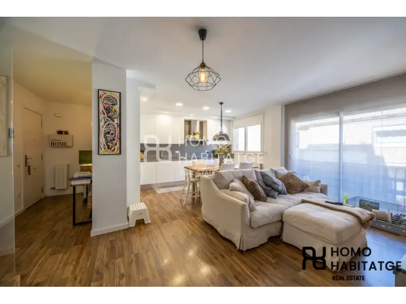 Séjour - Reformed Duplex with Terrace in Gràcia, Sabadell