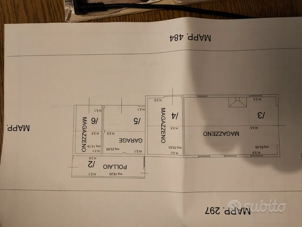 Plan - Colonial House with Garden in Bifamiliar Setting