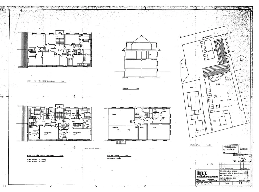 Planimetria - Historic Civic Centre with Development Potential in Central Getinge