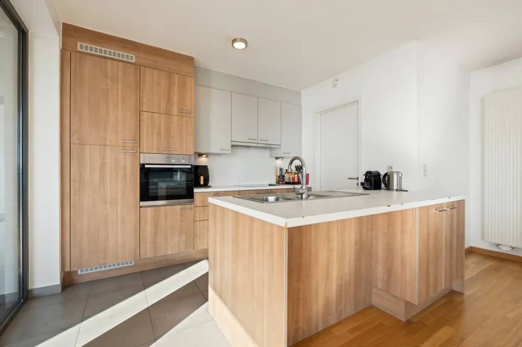 Köök - Apartment with Scheldt View in Temse