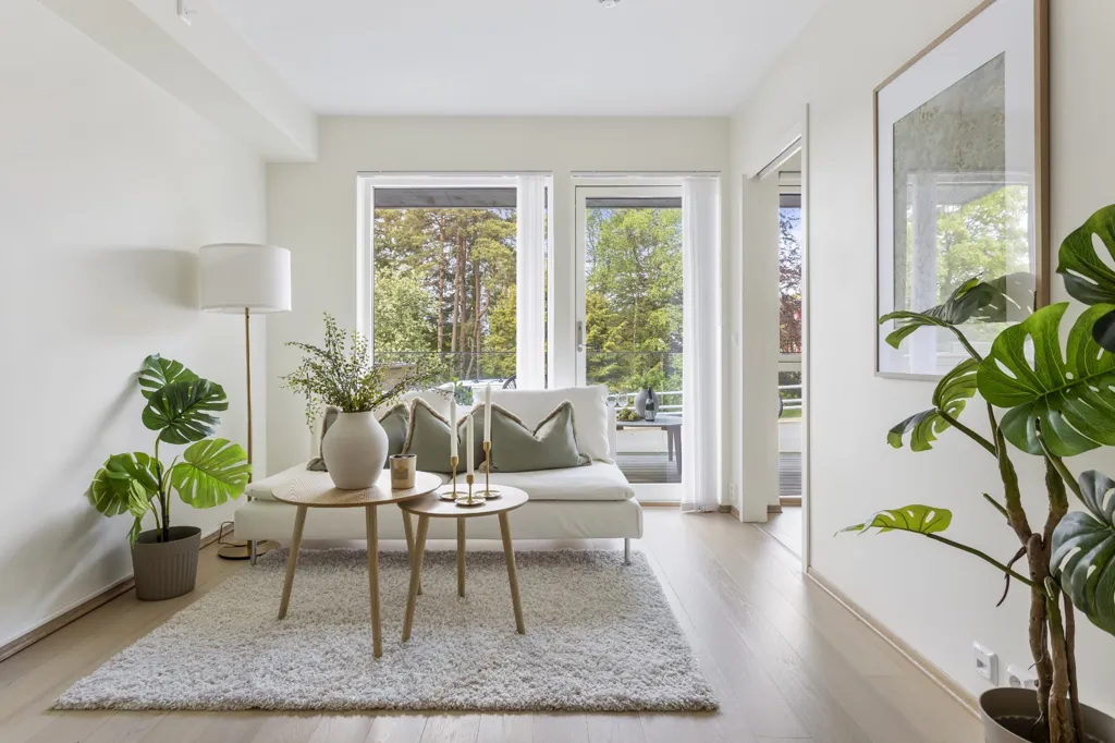 Séjour - Modern 2-Bedroom Apartment with Terrace in Nesttun