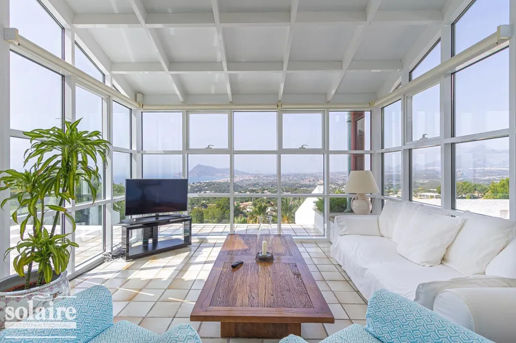 Living Room - Renovated Villa with Sea View in Altea