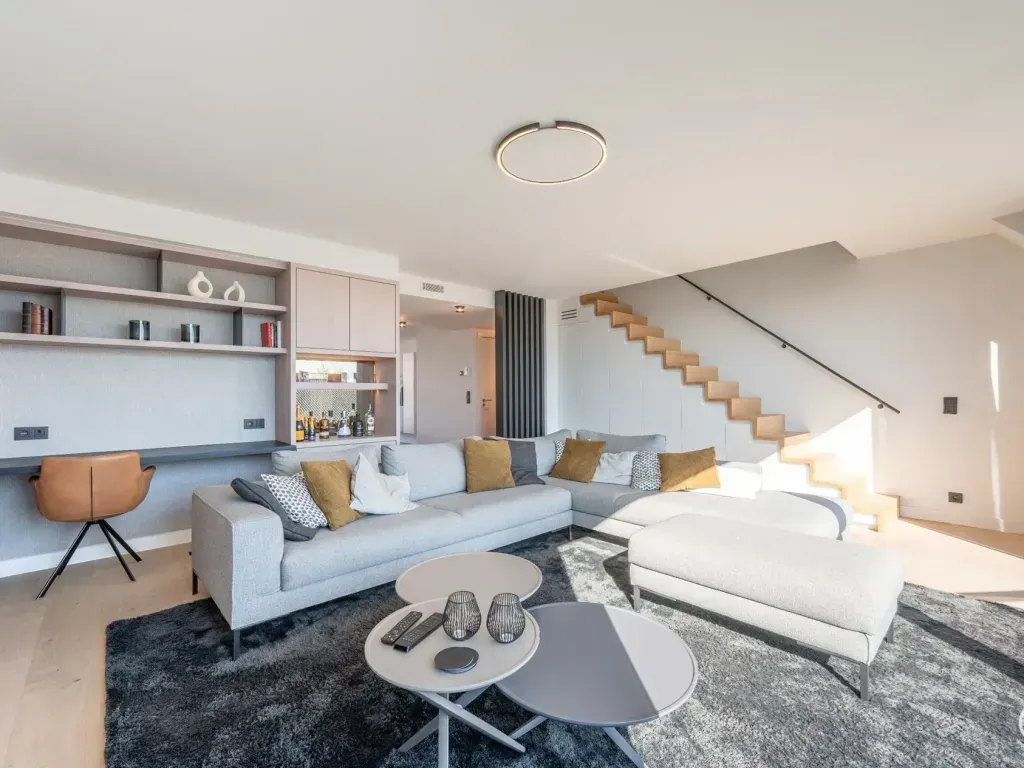 Séjour - Duplex-Appartement Récemment Rénové à Knokke-Heist