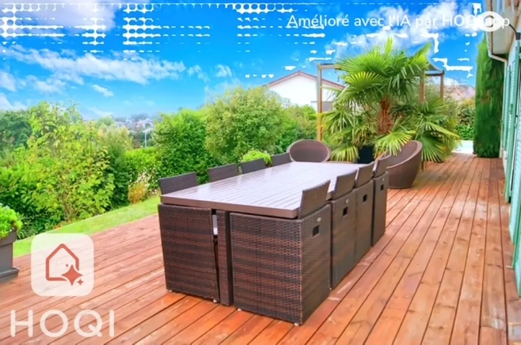 Terrasse - Maison de Plain-Pied avec Piscine à Pierre Louve