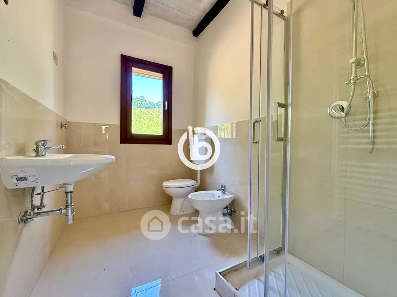 Bathrooms - Rustic Trilocale with Balcony in Pianoro