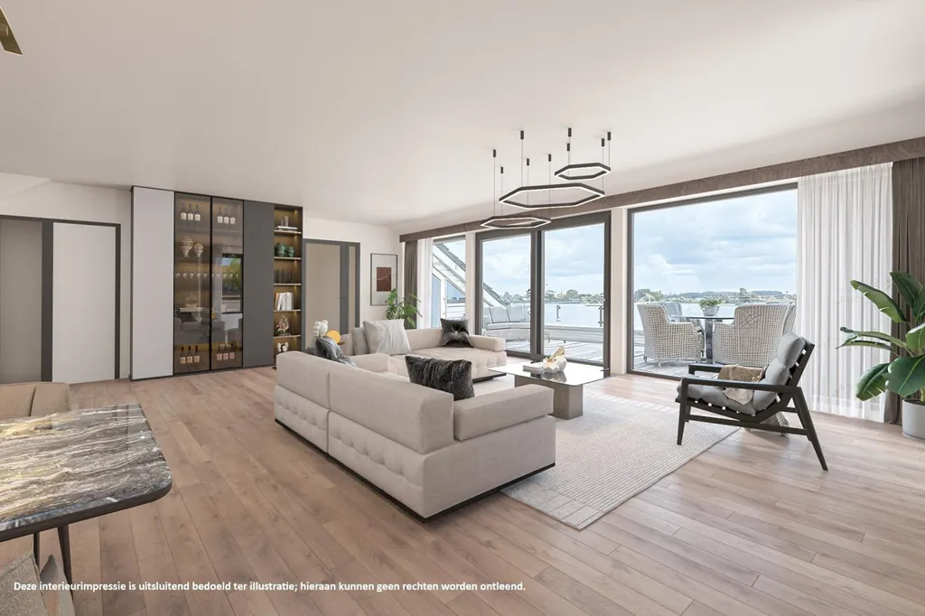 Séjour - Penthouse with River View in Boven-Hardinxveld