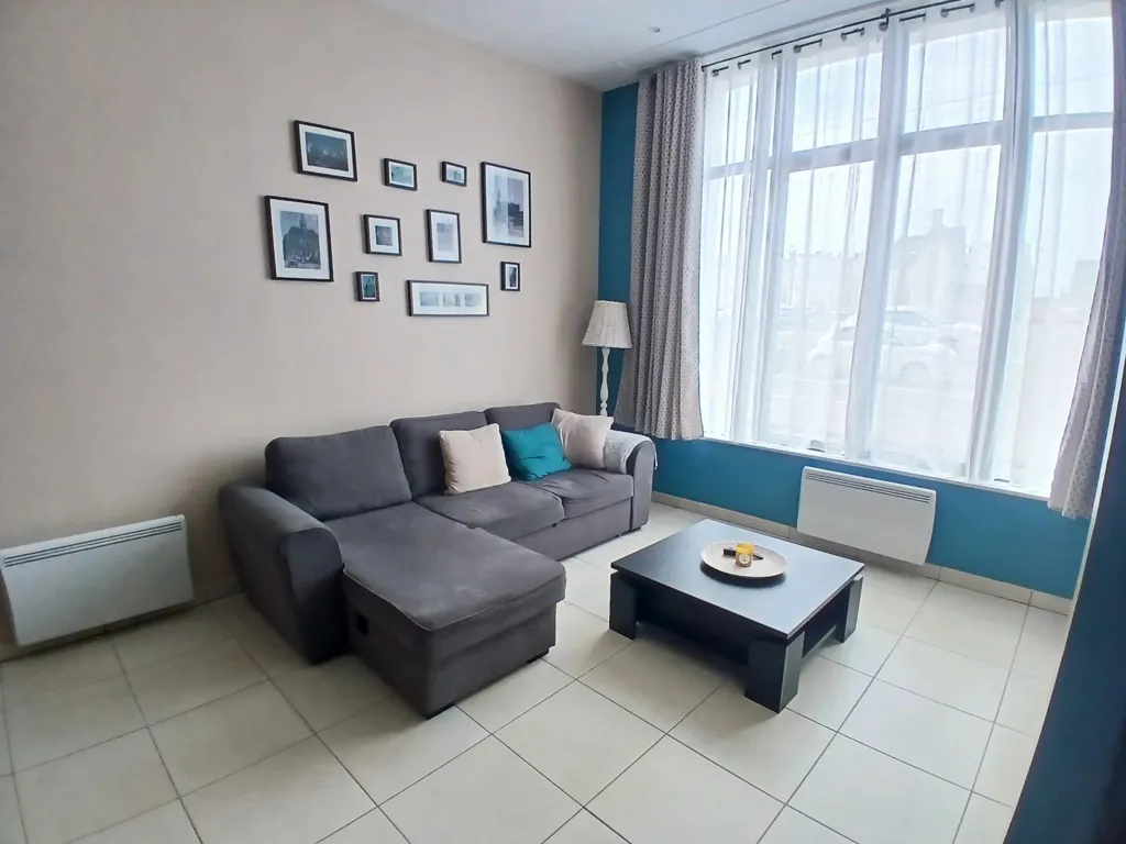 Séjour - Appartement en RDC avec Jardinet à Berck/Plage